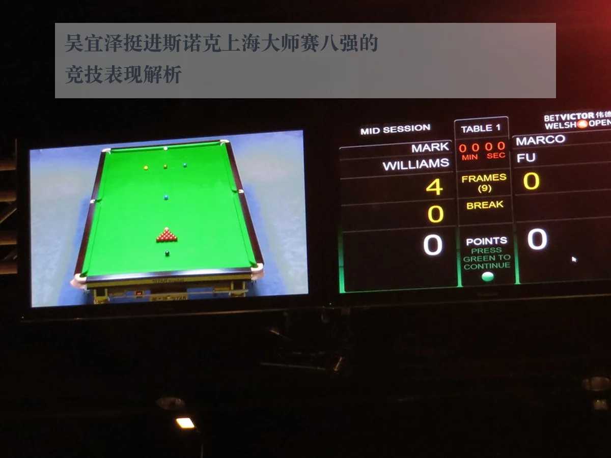 吴宜泽挺进斯诺克上海大师赛八强的竞技表现解析